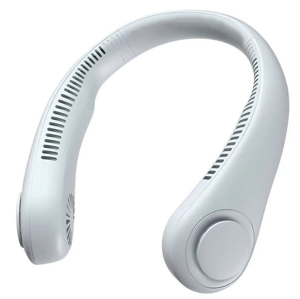 Ventilador de cuello portátil blanco